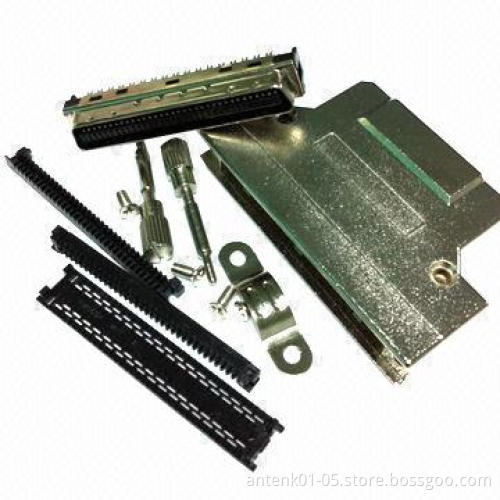 1.27mm ribbon cable plug connector, IDC assembly SCSI type